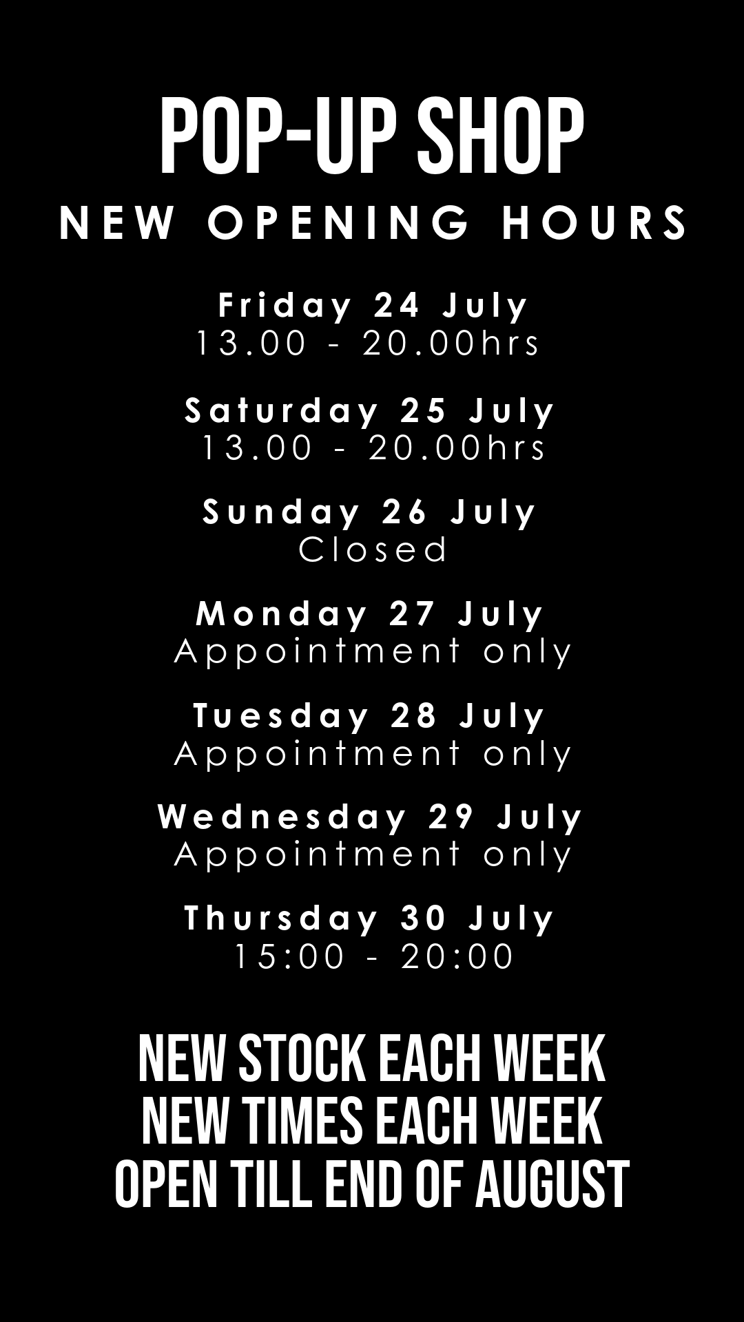 Pop Up Shop